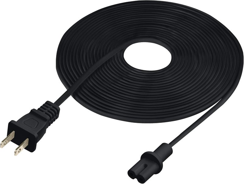 Vebner 20-Foot Power Cord Compatible with Sonos Five, Sonos Play 5, Sonos Beam, Sonos Ray, Sonos Arc, Arc Ultra, Sonos Amp, Sonos Playbase, Sonos Sub Gen 3 and Sonos Sub Mini - Black - Image 1